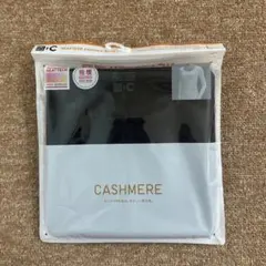 【新品】ユニクロ 極暖ヒートテック カシミヤブレンド UネックT ブラック L