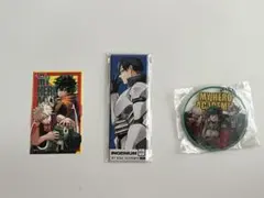 ヒロアカ 飯田天哉 絵札缶バッジ その他ジャンプショップ グッズ2点