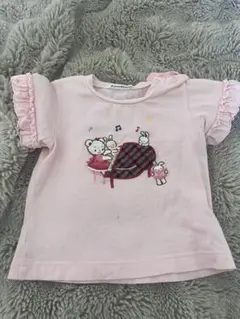 familiar ピアノ刺繍 Tシャツ