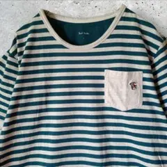 Paul Smith ルームウェア ボーダー Tシャツ L 刺繍 部屋着のサムネイル