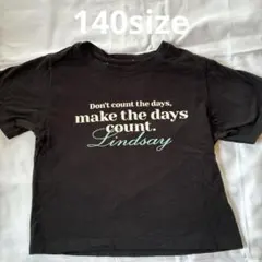 Lindsay★キッズ Tシャツ ブラック 140cm
