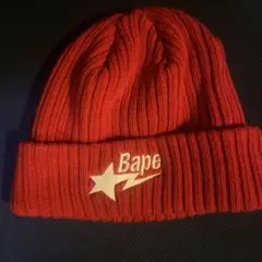 Bape 赤 ニット帽