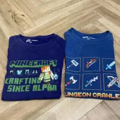 マインクラフトMinecraft UNIQLO ユニクロTシャツ２枚セット