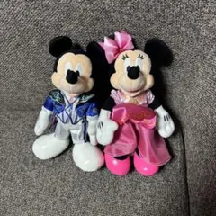 ディズニー バレンタインナイト　ぬいぐるみバッジ ミッキー ミニー