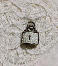 SILVER 925】日本製 バッグモチーフ ネックレス 開閉式 がま口 刻印 