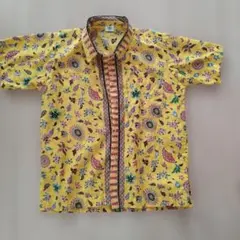 BALI BIDADARI BATIK 半袖シャツ イエロー 10