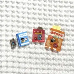 ハンギョドン　ミニチュア お菓子 ノート コーヒー マスコット 4種セット