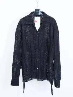 新品 SEVESKIG 24AW Chenille ジャガード シャツ L