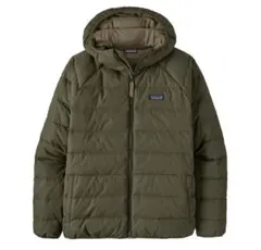 パタゴニアコットンダウン　カーキ　mars配色　ダブルジップ