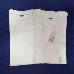 ユニクロ クルーネックTシャツ Lサイズ 2枚のサムネイル