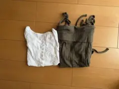 オフショルダー長袖トップス・タイトフィットTシャツセット