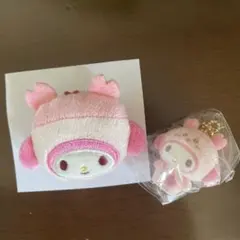 ちいかわ×サンリオ　マスコットチャーム&ヘアクリップ