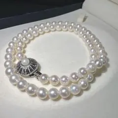 綺麗✨あこや真珠 パールネックレス ホワイト 41.5cm 6.0-6.3mm
