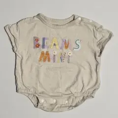 BEAMS mini フラワーロゴ ロンパース 80cm