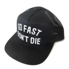 新品 GO FAST DON'T DIE メッシュキャップ 黒