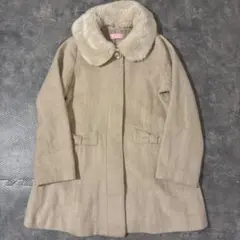 コート　ベージュ　ファー