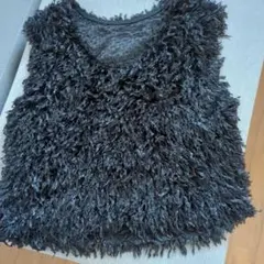 シャギー ベスト