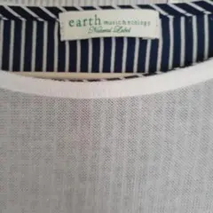 earth music&ecology 透け感トップス