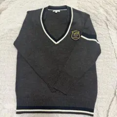 CONOMi エンブレムセーター グレー