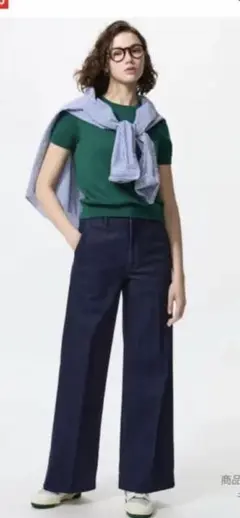 UNIQLO ワイドトラウザージーンズ　丈長め