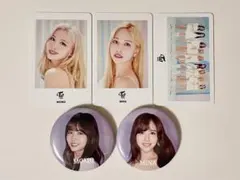 TWICE モモ ミナ フォトカード 缶バッジ セット