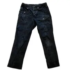 GTA 新品タグ付き　定価3.5万　ネイビー スラックス 48 伸縮性あり GTA 新品タグ付き 定価3.5万 ネイビー スラックス 48 伸縮性あり