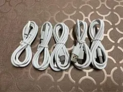 5本★ Android 充電器 ★type-c 充電 ケーブル 白　b