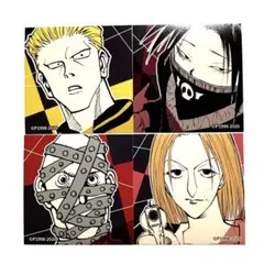 ハンターハンター スクエアステッカー フィンクス フェイタン ボノレノフ …