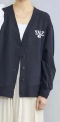セールCoen別注YALE カーディガン ネイビースウェット