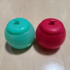 メロンボール リンゴボール 容器 小物入れ 各1個 計2個セット