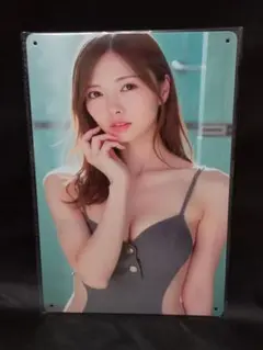 ブリキ看板/メタルプレート★白石麻衣/女優タレントグッズ■レジェンドアイドル