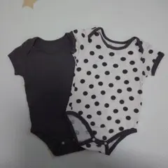 バースデイ tete a tete ロンパース肌着2枚セット 80