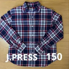【美品】J.PRESS 150cm チェック長袖シャツ　キッズ