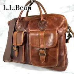 希少 L.L.Bean 70s 2way ビジネスバッグ ショルダー レザーのサムネイル