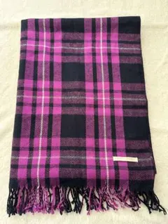 LOWRYS FARM チェック柄ストール ピンク