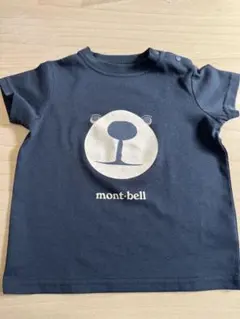 mont-bell 黒Tシャツ クマの顔