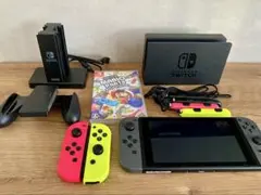 【箱付】Nintendo Switch+Joy-Conマリオパーティー+充電スタ