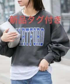 【新品タグ付】チャオパニックティピー　フェードカラーカレッジスウェット　ロゴ