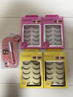 Monchhichi × Eyemony つけまつげ 4種セット 接着剤2つ付き - メルカリ