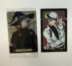 ツイステ　ジェイド　フロイド　ウエハース　メタルカードコレクション