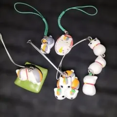 夏目友人帳 ニャンコ先生 ストラップ 5個 まとめ