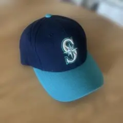 Seattle Mariners ネイビー×グリーンキャップ
