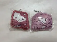 ハローキティ&マイメロディ キーホルダーセット