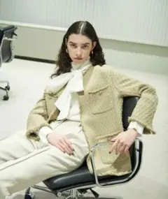 新品未使用品　金釦サマーツイードジャケット　1サイズ　Mサイズ