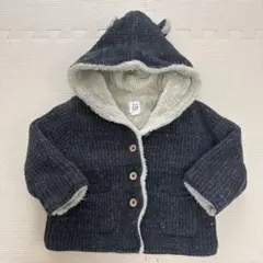 baby GAP ダークグレー フード付きアウター