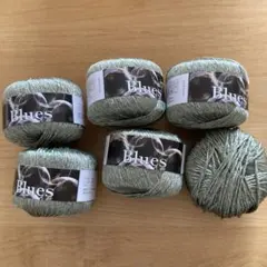 ラメ毛糸　blues イタリア製