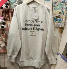 【未使用タグ付き】　le colis 刺繍　プルオーバー　トレーナー　スウェット