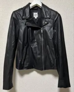 GAP ライダースジャケット レディース ブラック　S