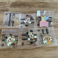 ディズニー　ジャングルカーニバル　景品　チャーム　ピンバッジ