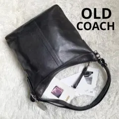 COACH オールドコーチ 黒 ブラック 2way バケツ型 革 レザー - メルカリ